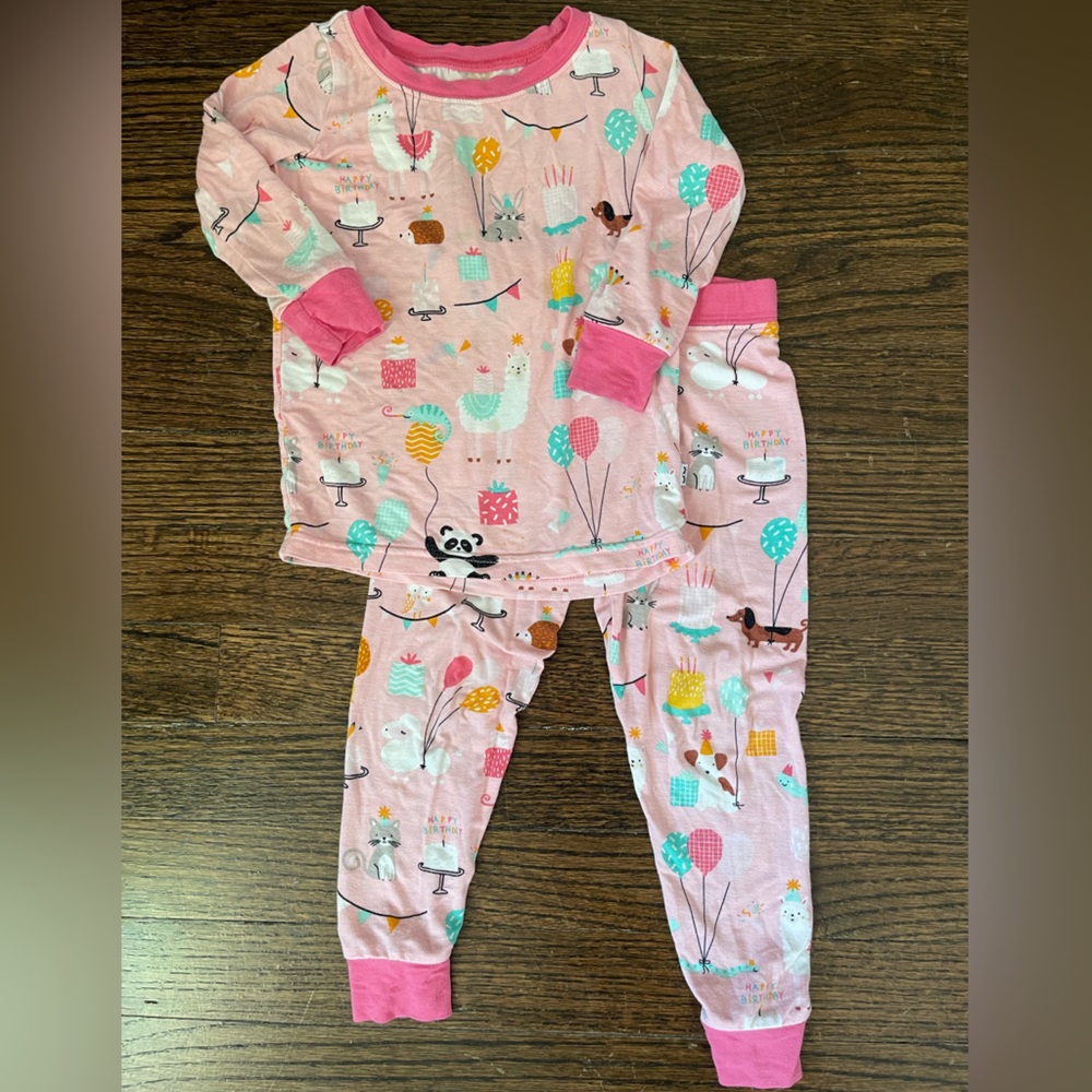 Little Sleepies Pink and Cream Pajama Set